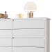 Cômoda para Quarto 10 Gavetas 151cm Duetto Branco - Albatroz