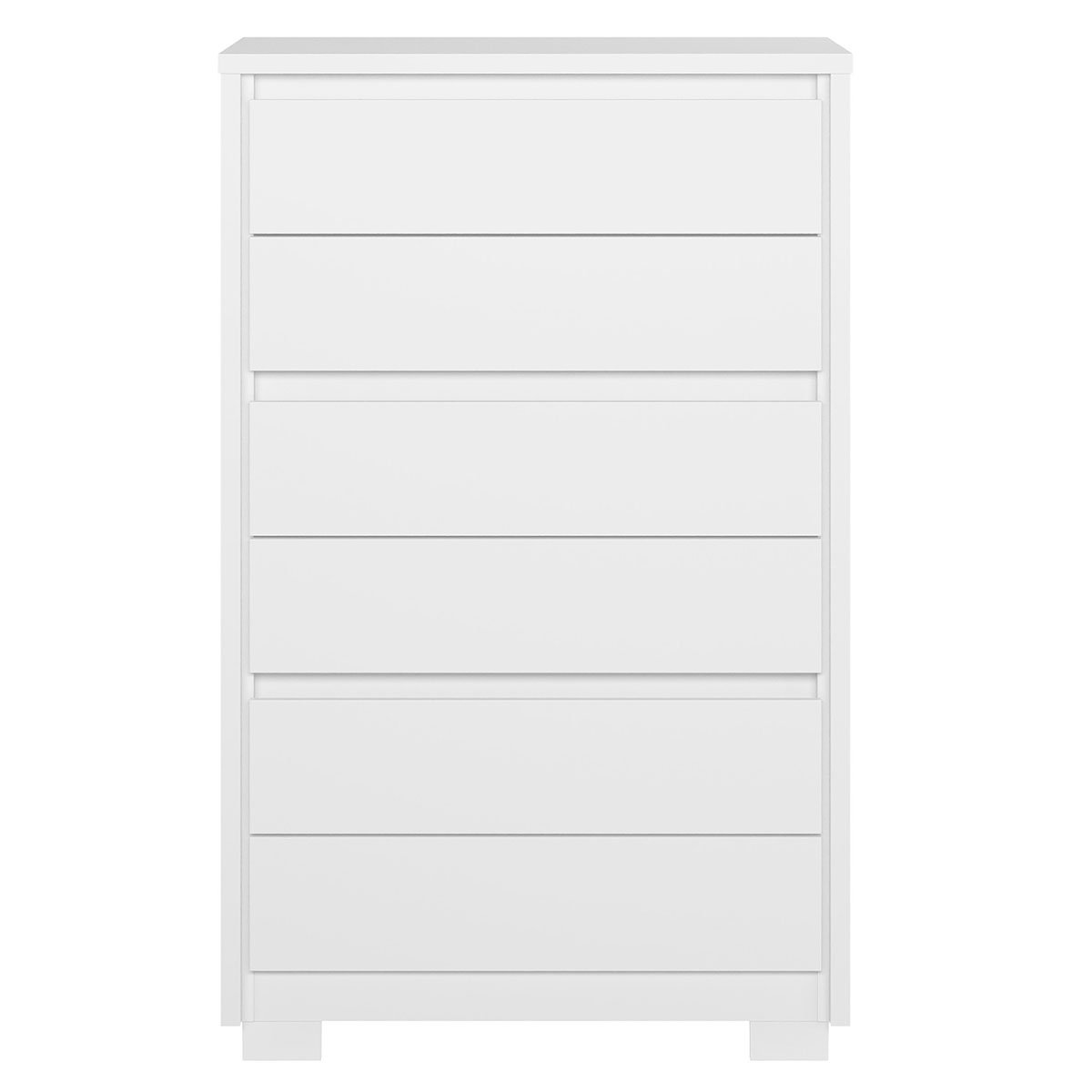 Cômoda para Quarto 6 Gavetas MDP Duo Branco