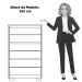 Cômoda para Quarto 6 Gavetas MDP Duo Branco