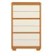 Cômoda para Quarto 6 Gavetas MDP Duo Cinamomo/Off White