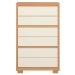 Cômoda para Quarto 6 Gavetas MDP Duo Freijo/Off White