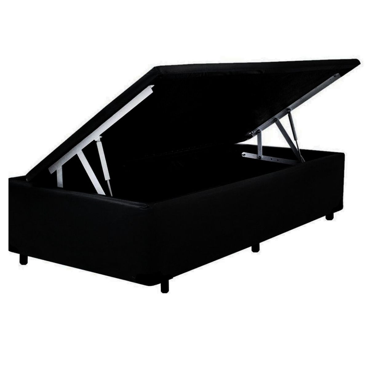 Cama Baú Solteiro 0,88 x 188 c/ 48cm de altura - Abertura Lateral