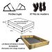 Cama Box Baú Casal com 48cm de altura -  Super Reforçada - Suede