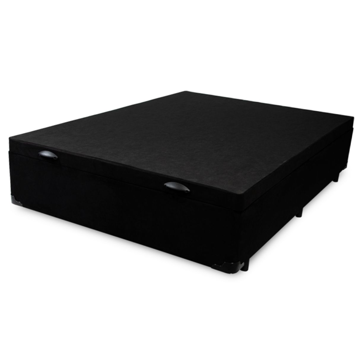 Cama Box Baú Casal com 48cm de altura -  Super Reforçada - Suede