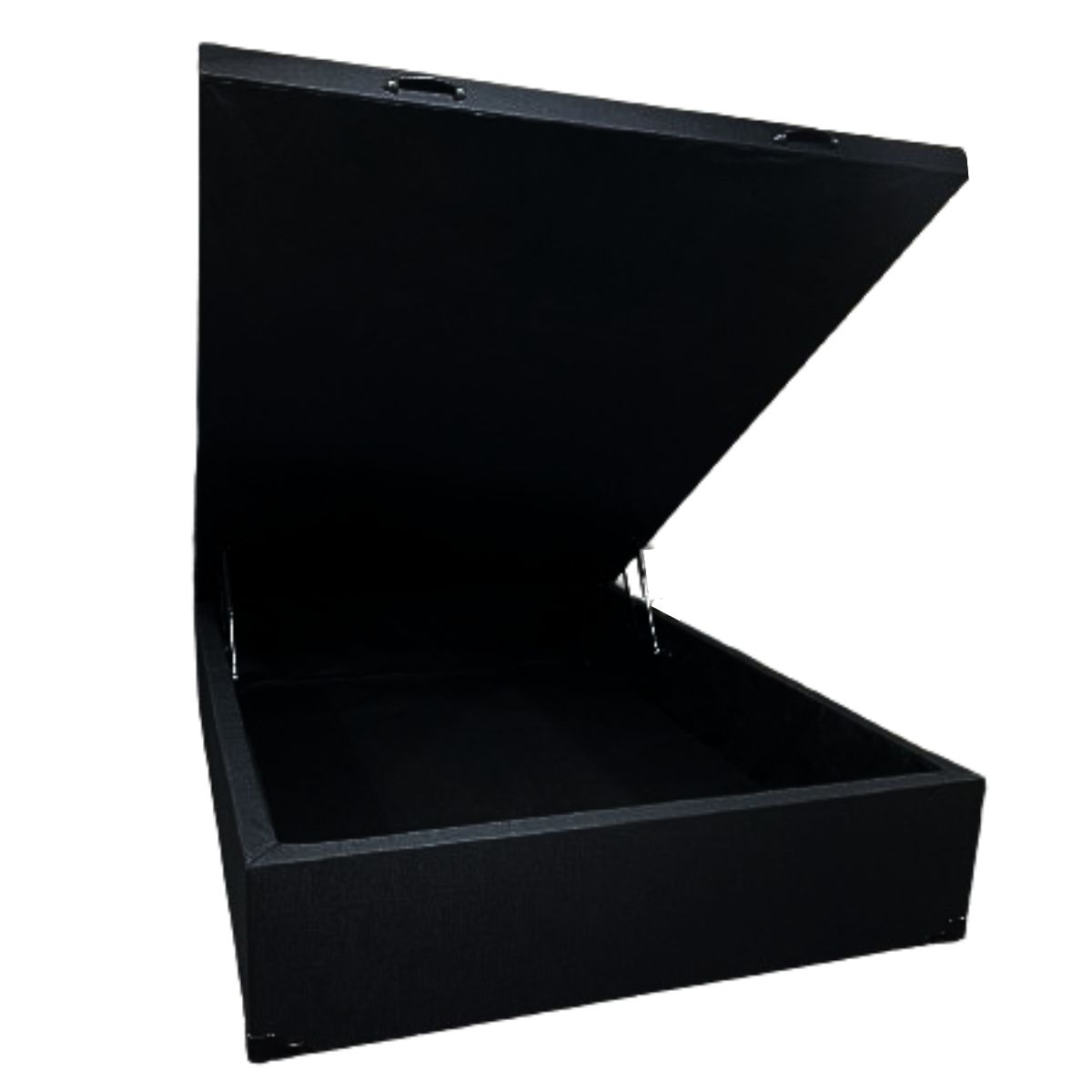Cama Box Baú Casal com 48cm de altura -  Super Reforçada. Corino Linho
