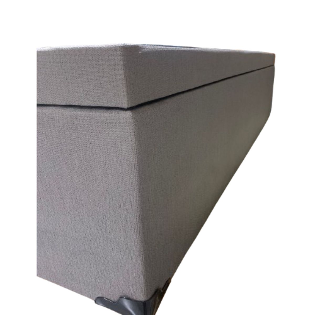 Cama Box Baú Casal com 48cm de altura -  Super Reforçada. Corino Linho