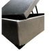 Cama Box Baú Casal com 48cm de altura -  Super Reforçada. Corino Linho