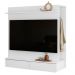 Closet com Painel Wave 108cm 2 Gavetas e Cabideiro Branco