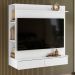 Closet com Painel Wave 108cm 2 Gavetas e Cabideiro Branco