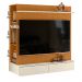 Closet com Painel Wave 108cm 2 Gavetas e Cabideiro Cinamomo/Off White