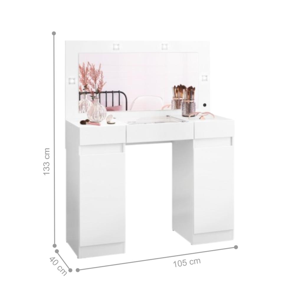 Closet e Camarim Wako Branco Fosco Liso