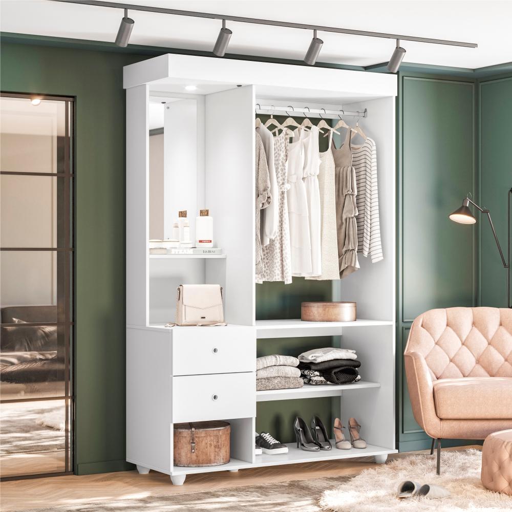Closet e Camarim Wako Branco Fosco Liso