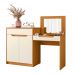 Escrivaninha Penteadeira Trend com 2 Portas e 1 Gaveta Cinamomo/Off White