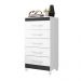Gaveteiro Fenix Branco Flex Titanium Azul Rosa 5 Gavetas