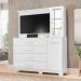 Gaveteiro Vienna Branco Liso 2 Portas