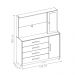 Gaveteiro Vienna Branco Liso 2 Portas