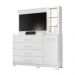 Gaveteiro Vienna Branco Liso 2 Portas