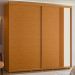 Guarda Roupa Acácia 240cm 2 Portas de Correr 4 Gavetas Cinamomo/Off White/Salvia