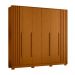 Guarda Roupa Deville 237cm 6 Portas 4 Gavetas c/ Pés Cinamomo