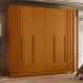 Guarda Roupa Deville 237cm 6 Portas 4 Gavetas c/ Pés Cinamomo