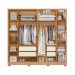 Guarda Roupa Deville 237cm 6 Portas 4 Gavetas c/ Pés Freijo/Off White