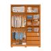 Guarda Roupa Frizatto Com 2 Portas de Correr e 3 Gavetas Cinamomo/Off White