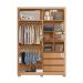 Guarda Roupa Frizatto Com 2 Portas de Correr e 3 Gavetas Freijo/Off White/Titanium