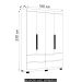 Guarda Roupa Solteiro 160cm 4 Portas Doble Branco - Albatroz