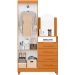 Guarda-Roupa Solteiro com Cômoda Capri 2 Portas Cinamomo