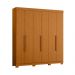Guarda Roupa Vinci 200cm 6 Portas 3 Gavetas com Pés Cinamomo