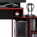 Mesa Gamer Play Preta e Vermelha