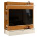 Painel 42 Polegadas com Closet 2 Gavetas e Nicho Dave Cinamomo/Off White
