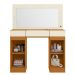 Penteadeira Camarim Porta Joias 3 Gavetas 2 Portas Princess Cinamomo/Off White