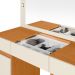 Penteadeira Camarim Porta Joias 3 Gavetas 2 Portas Princess Cinamomo/Off White