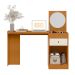 Penteadeira Camarim com Gaveta e Espelho Desire  Cinamomo/Off White