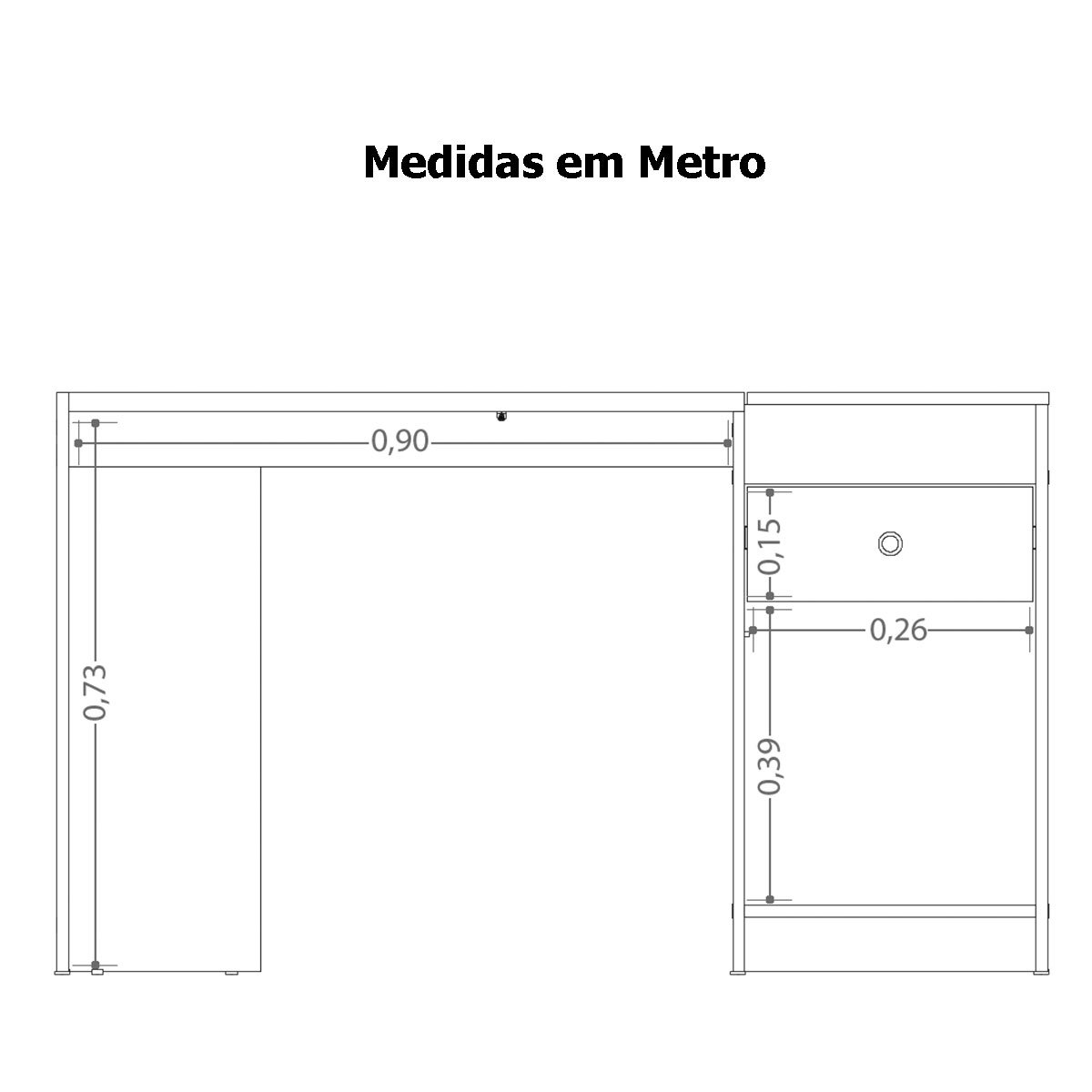 Penteadeira Camarim com Gaveta e Espelho Desire  Cinamomo/Off White