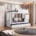 Treliche com Mesa dobrável Sleep Albatroz Branco