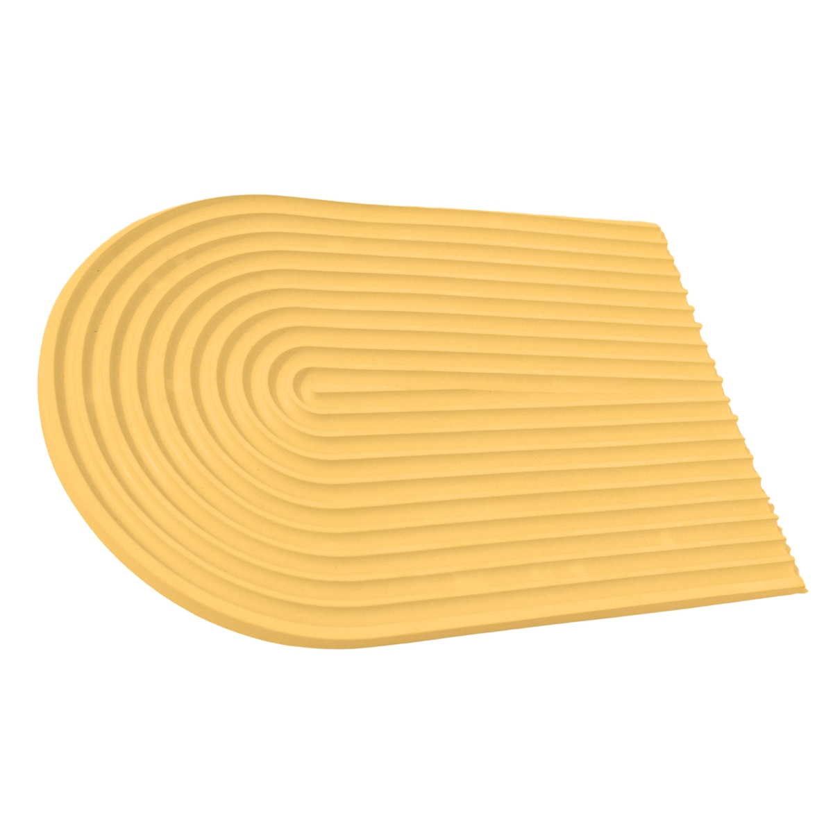 Bandeja Decorativa Arco 19cm em Cimento Artesanal - Amarelo