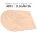 Bandeja Decorativa Arco 19cm em Cimento Artesanal - Cinza