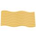 Bandeja Decorativa Ondas Artesanal M 25x12cm Em Resina Mineral - Amarelo