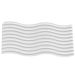 Bandeja Decorativa Ondas Artesanal M 25x12cm Em Resina Mineral - Branco