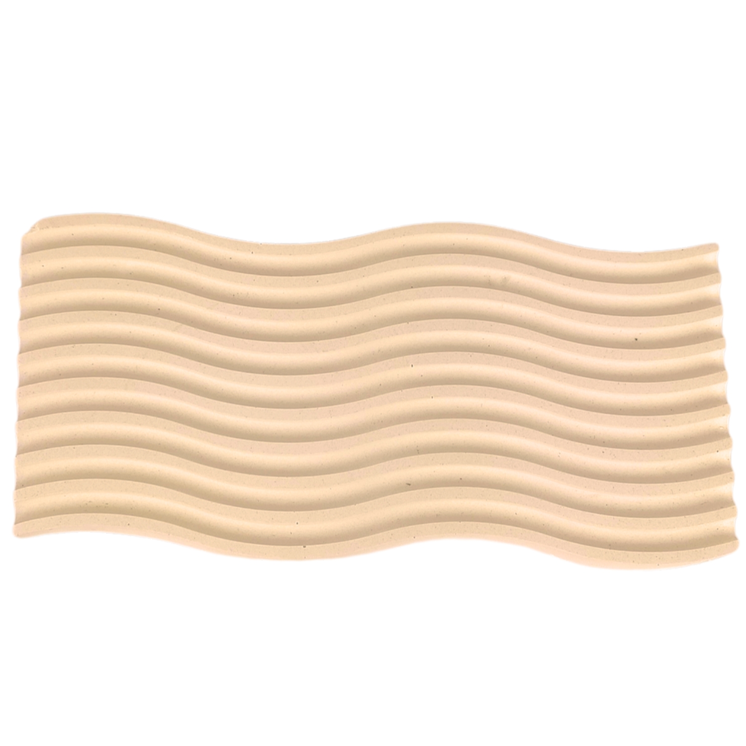 Bandeja Decorativa Ondas Artesanal M 25x12cm Em Resina Mineral - Palha