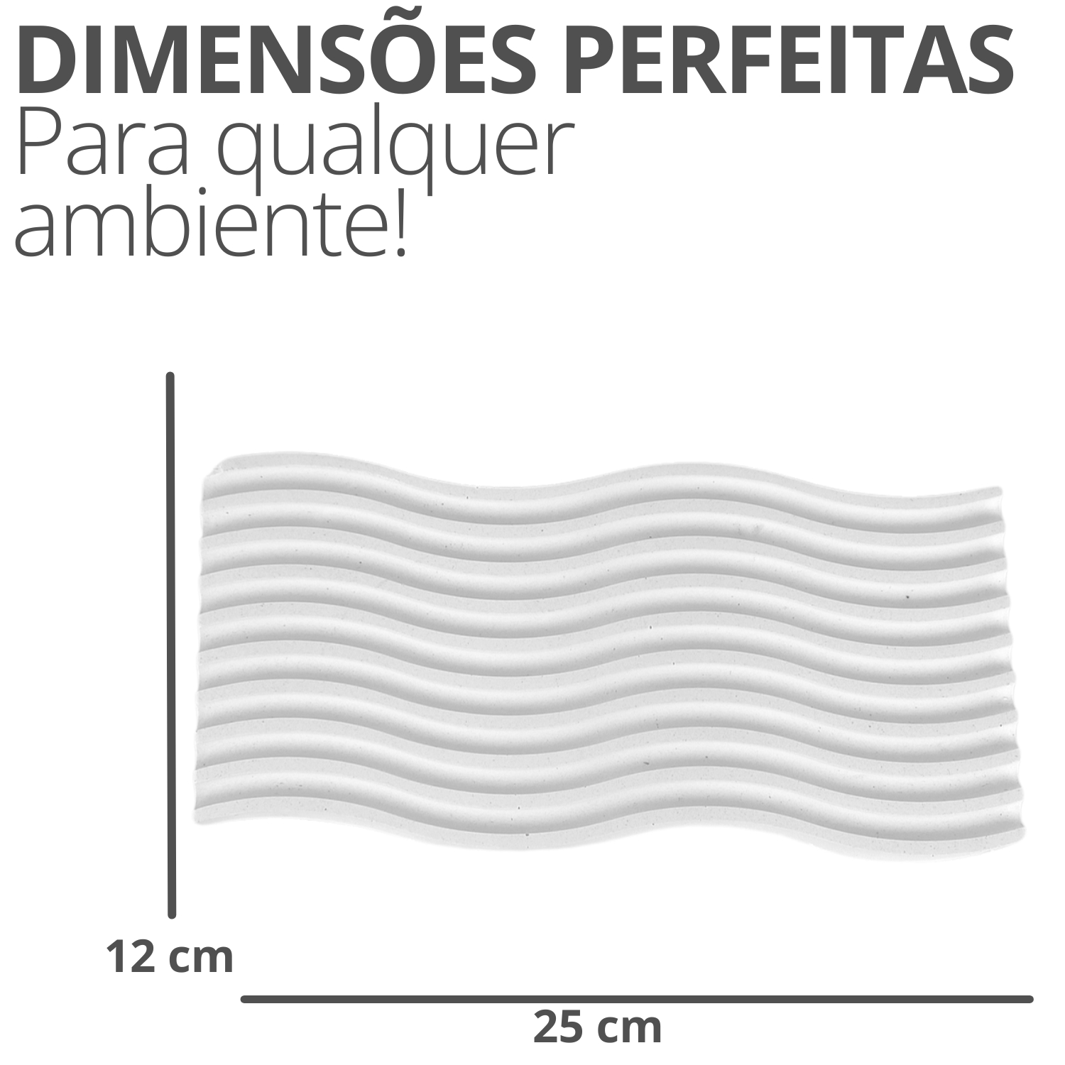 Bandeja Decorativa Ondas Artesanal M 25x12cm Em Resina Mineral - Palha