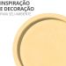 Bandeja Decorativa Redonda 29cm em Cimento Artesanal - Branco