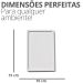 Bandeja Decorativa Retangular 15cm em Cimento Artesanal - Cinza