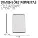Bandeja Decorativa Retangular 17,5cm em Cimento Artesanal - Amarelo