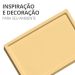 Bandeja Decorativa Retangular 17,5cm em Cimento Artesanal - Amarelo