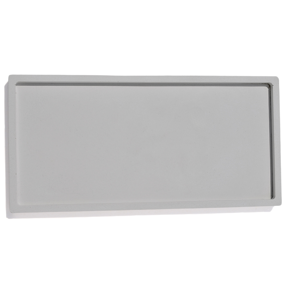 Bandeja Decorativa Retangular 23,5cm em Cimento Artesanal - Cinza