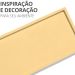 Bandeja Decorativa Retangular 23,5cm em Cimento Artesanal - Cinza
