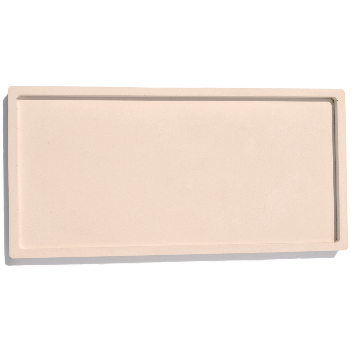 Bandeja Decorativa Retangular 23,5cm em Cimento Artesanal - Palha